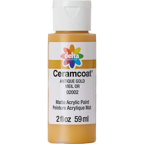 Delta Ceramcoat ® Acrylic Paint - Antique Gold, 2 oz. - 020020202W