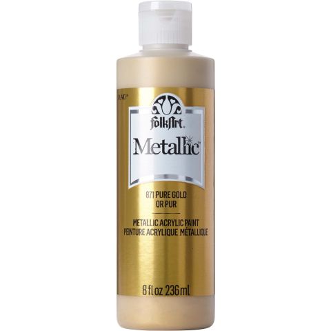 FolkArt ® Metallics - Pure Gold, 8 oz. - 871