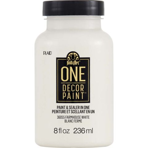 FolkArt ® One Décor Paint™ - Farmhouse White, 8 oz. - 36055