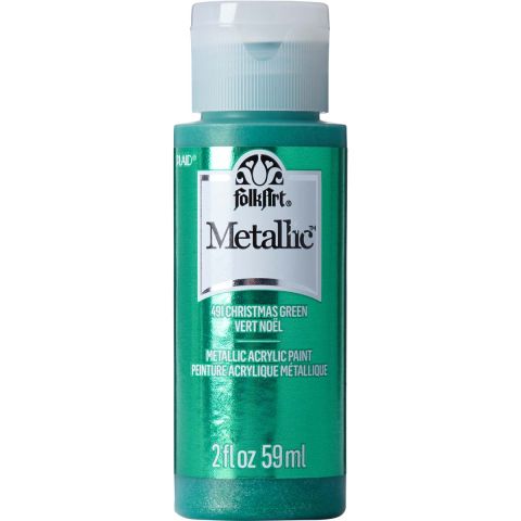 FolkArt ® Metallics - Christmas Green, 2 oz. - 491