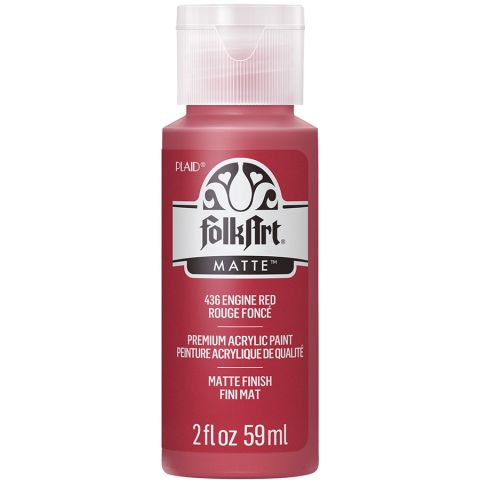 FolkArt ® Acrylic Colors - Engine Red, 2 oz. - 436