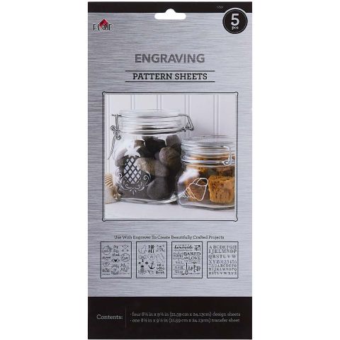 Plaid ® Engraving Pattern Sheets - Lifestyle, 5 pc. - 17551