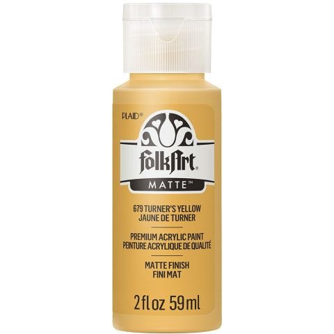 FolkArt ® Acrylic Colors - Turner's Yellow, 2 oz. - 679