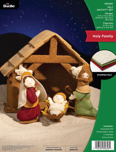 Bucilla ® Seasonal - Felt - 3D Nativity - Holy Family Set of 5 - 89656E