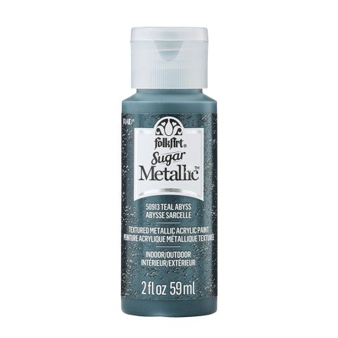 FolkArt ® Sugar Metallic™ Acrylic Paint - Teal Abyss, 2 oz. - 50913