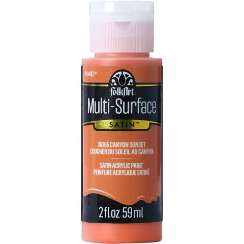 FolkArt ® Multi-Surface Satin Acrylic Paints - Canyon Sunset, 2 oz. - 36265