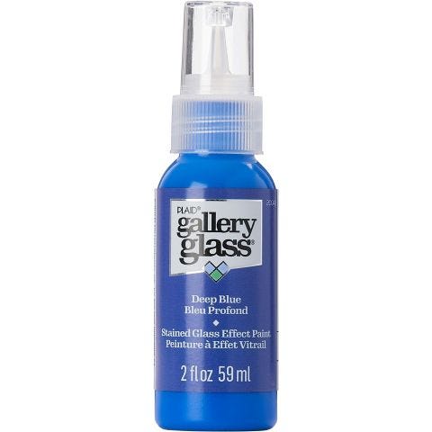 Gallery Glass ® Stained Glass Effect Paint - Deep Blue, 2 oz. - 20042