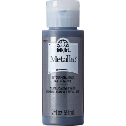 FolkArt ® Metallics - Gunmetal Gray, 2 oz. - 667