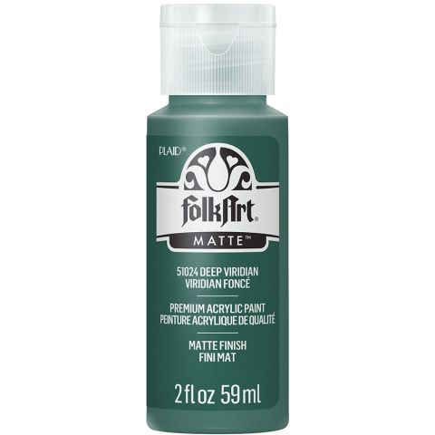 FolkArt ® Acrylic Colors - Deep Viridian, 2 oz. - 51024