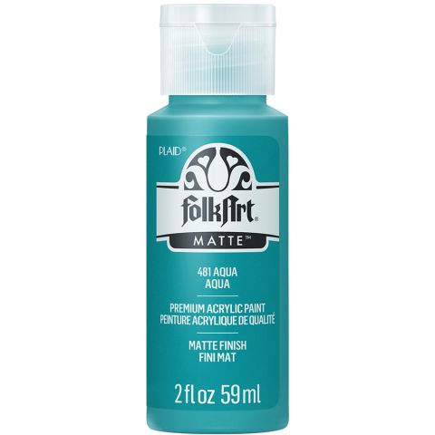 FolkArt ® Acrylic Colors - Aqua, 2 oz. - 481