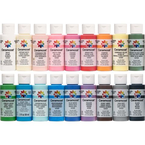 Delta Ceramcoat ® Paint Sets - Top Colors, 18 Colors - PROMOCMC1