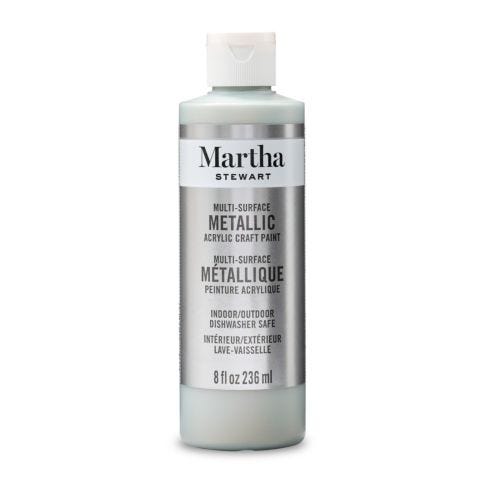 Martha Stewart™ Sterling - Multi-Surface Metallic Paint - 8 oz. - 68703