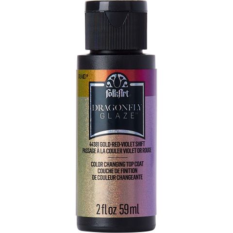 FolkArt ® Dragonfly Glaze™ - Gold-Red-Violet, 2 oz. - 44381