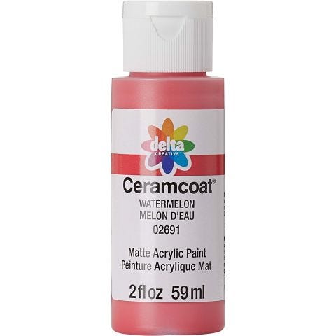 Delta Ceramcoat Acrylic Paint - Watermelon, 2 oz. - 02691