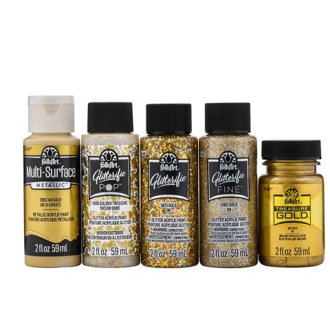 FolkArt ® Best Gold Metallic Acrylic Paint Color Kit - 96422