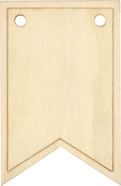 Plaid ® Wood Surfaces - 7” Pennant - 68032