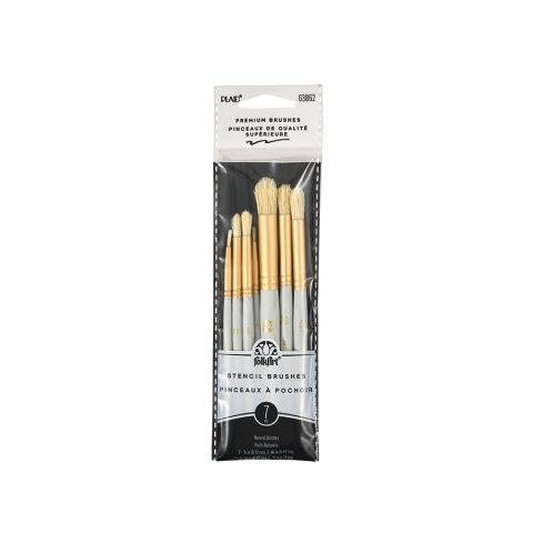 FolkArt ® Painting Tools - Short Handle Stencil Brush Set, 7 pc. - 63862