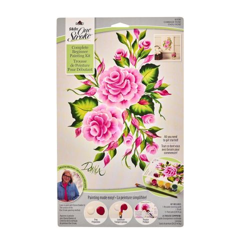 FolkArt ® One Stroke™ Beginner Kit - Cabbage Rose - 60136