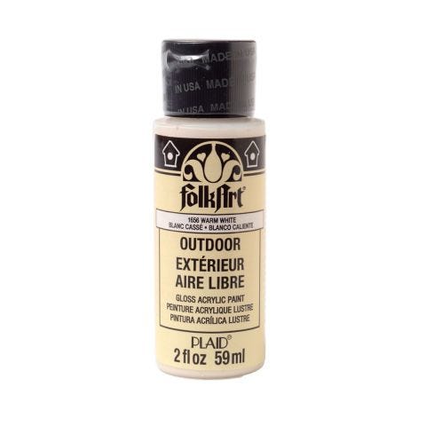 FolkArt ® Outdoor™ Acrylic Colors - Warm White, 2 oz. - 1656