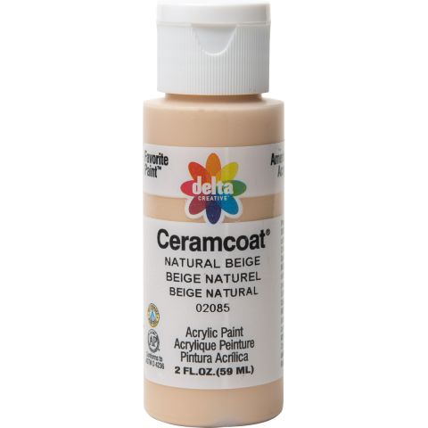 Delta Ceramcoat Acrylic Paint - Natural Beige, 2 oz. - 020850202W