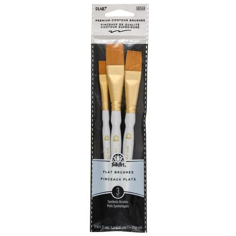 FolkArt ® Brush Sets - Gold Taklon Set, 3 pc. - 50559