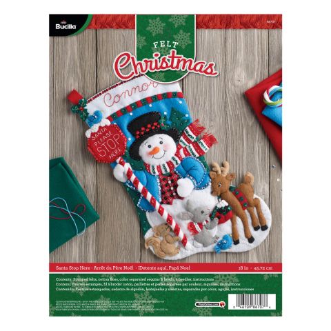 Bucilla ® Seasonal - Felt - Stocking Kits - Santa Stop Here - 86707