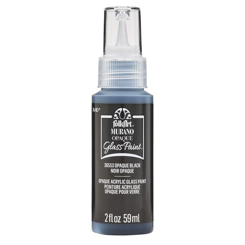 FolkArt ® Murano Glass Paint™ Opaque Black, 2oz. - 36553