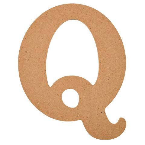 Plaid ® Wood Surfaces - 8 inch MDF Letter - Q - 63596