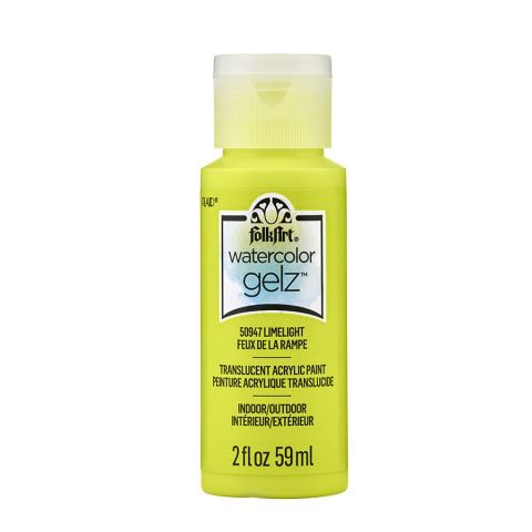 FolkArt ® Watercolor Gelz™ Acrylic Paint - Limelight, 2 oz. - 50947