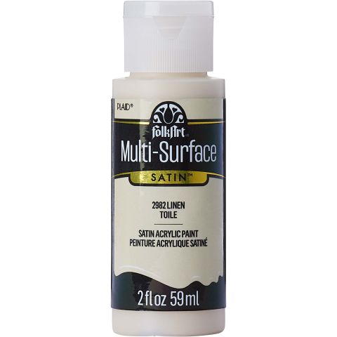 FolkArt ® Multi-Surface Satin Acrylic Paints - Linen, 2 oz. - 2982