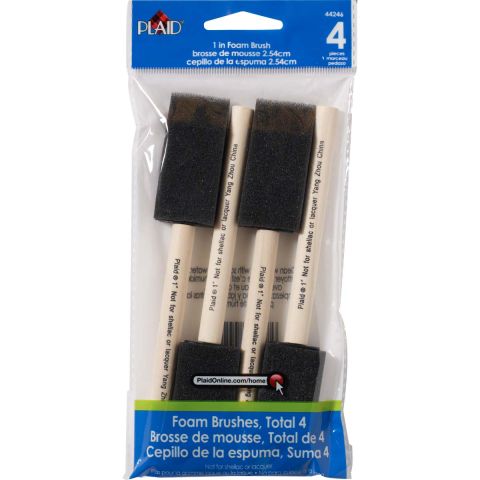 Plaid ® Brush Sets - Foam Brush Set of 4 - 44246