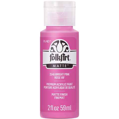 FolkArt ® Acrylic Colors - Bright Pink, 2 oz. - 2546