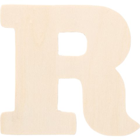 Plaid ® Painter's Palette™ Wood Letter - R. 4 inch - 23881