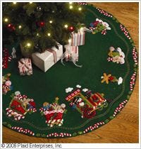 Bucilla ® Seasonal - Felt - Tree Skirt Kits - Candy Express - 86158