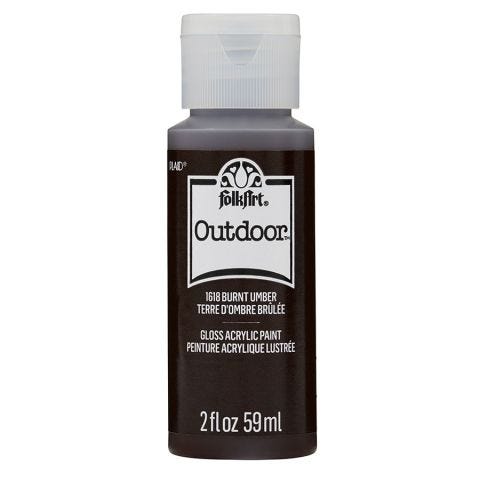 FolkArt ® Outdoor™ Acrylic Colors - Burnt Umber, 2 oz. - 1618