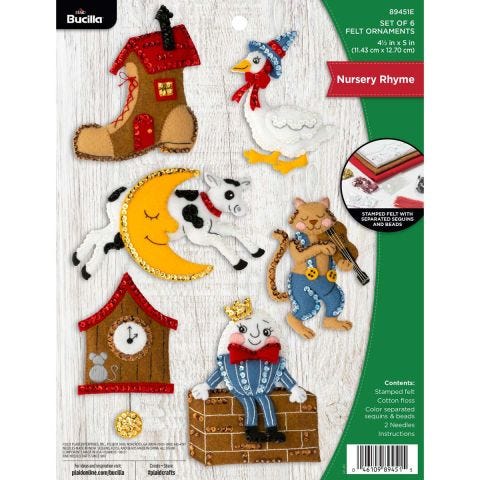 Bucilla ® Seasonal - Felt - Ornament Kits - Nursery Rhyme - 89451E