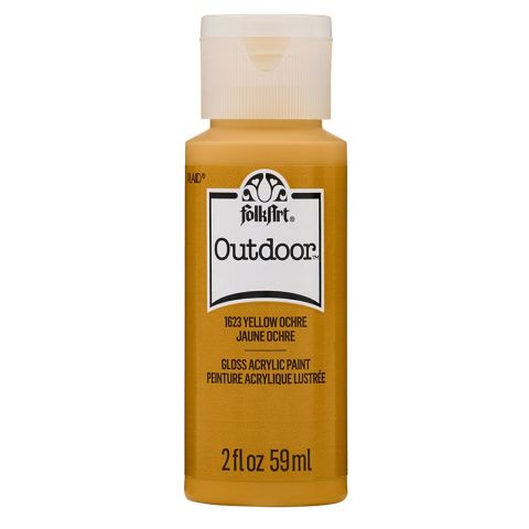 FolkArt ® Outdoor™ Acrylic Colors - Yellow Ochre, 2 oz. - 1623