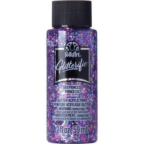 FolkArt ® Glitterific™ Acrylic Paint - Princess, 2 oz. - 5931