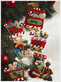 Bucilla ® Seasonal - Felt - Ornament Kits - Candy Express - 86157