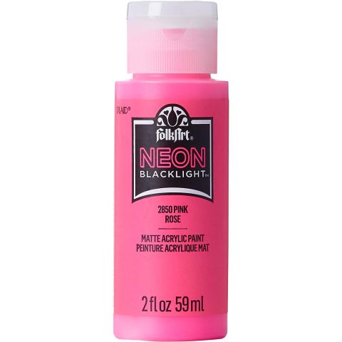 FolkArt ® Neon Blacklight™ Colors -  Pink, 2 oz. - 2850