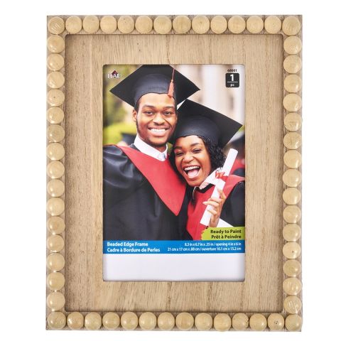 Plaid ® Wood Surfaces - 8.3" Beaded Edge Photo Frame - 68001