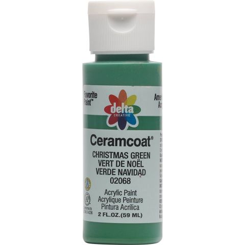 Delta Ceramcoat Acrylic Paint - Christmas Green, 2 oz. - 020680202W