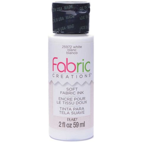 Fabric Creations™ Soft Fabric Inks - White, 2 oz. - 25972