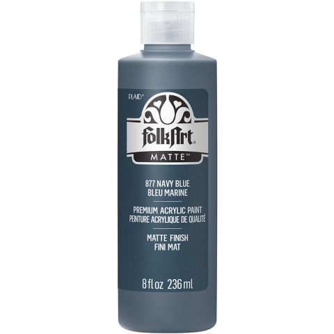 FolkArt ® Acrylic Colors - Navy Blue, 8 oz. - 877