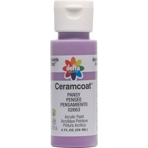 Delta Ceramcoat Acrylic Paint - Pansy, 2 oz. - 026630202W