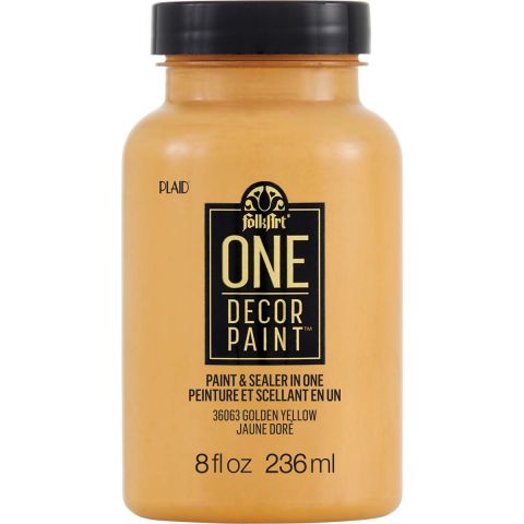 FolkArt ® One Décor Paint™ - Golden Yellow, 8 oz. - 36063