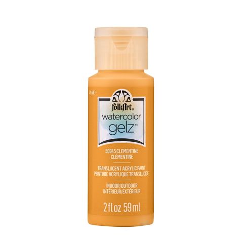 FolkArt ® Watercolor Gelz™ Acrylic Paint - Clementine, 2 oz. - 50945