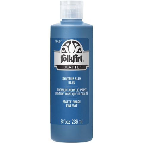 FolkArt ® Acrylic Colors - True Blue, 8 oz. - 875