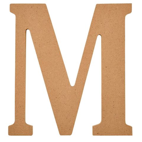 Plaid ® Wood Surfaces - 8 inch MDF Letter - M - 63592