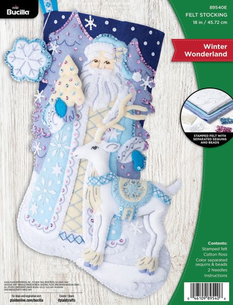 Bucilla ® Seasonal - Felt - Stocking Kits - Winter Wonderland - 89540E